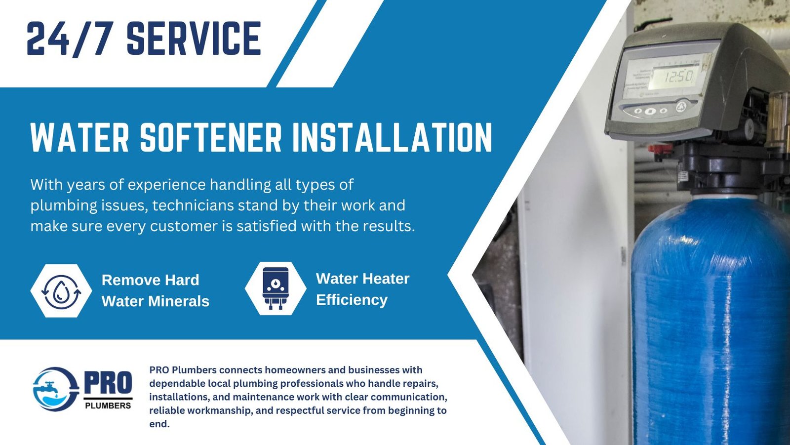 Water softener installation in Longview, TX